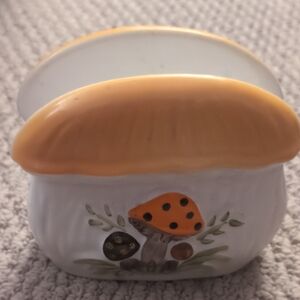 Mushroom Design Ceramic Napkin Holder